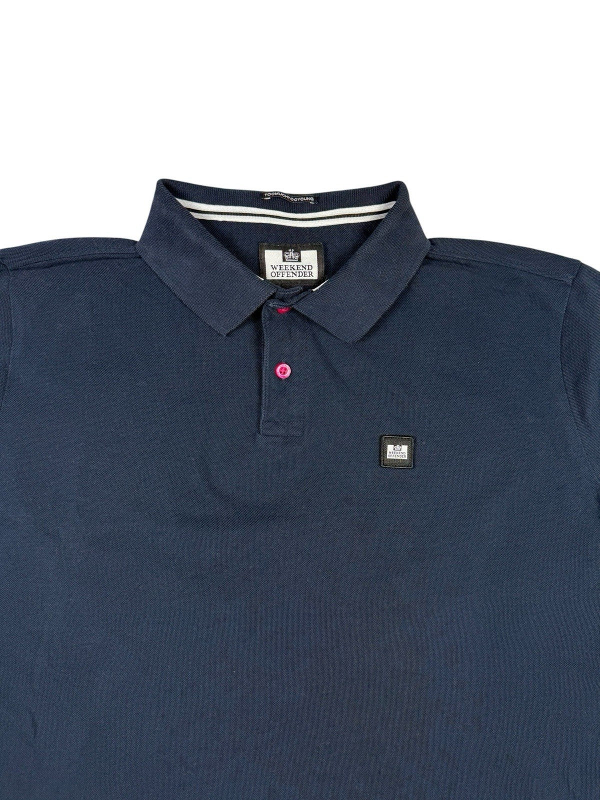 Weekend Offender Blue Polo Top Large