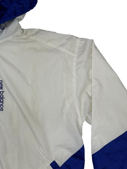 New Balance Retro White Zip Hoodie Track Jacket Large
