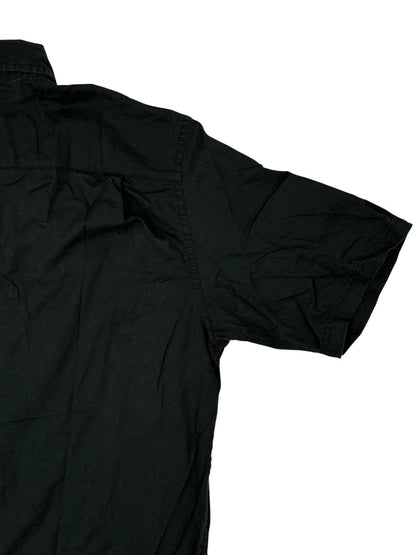 Wrangler Black Flex Comfort Short Sleeve Collared Shirt Medium