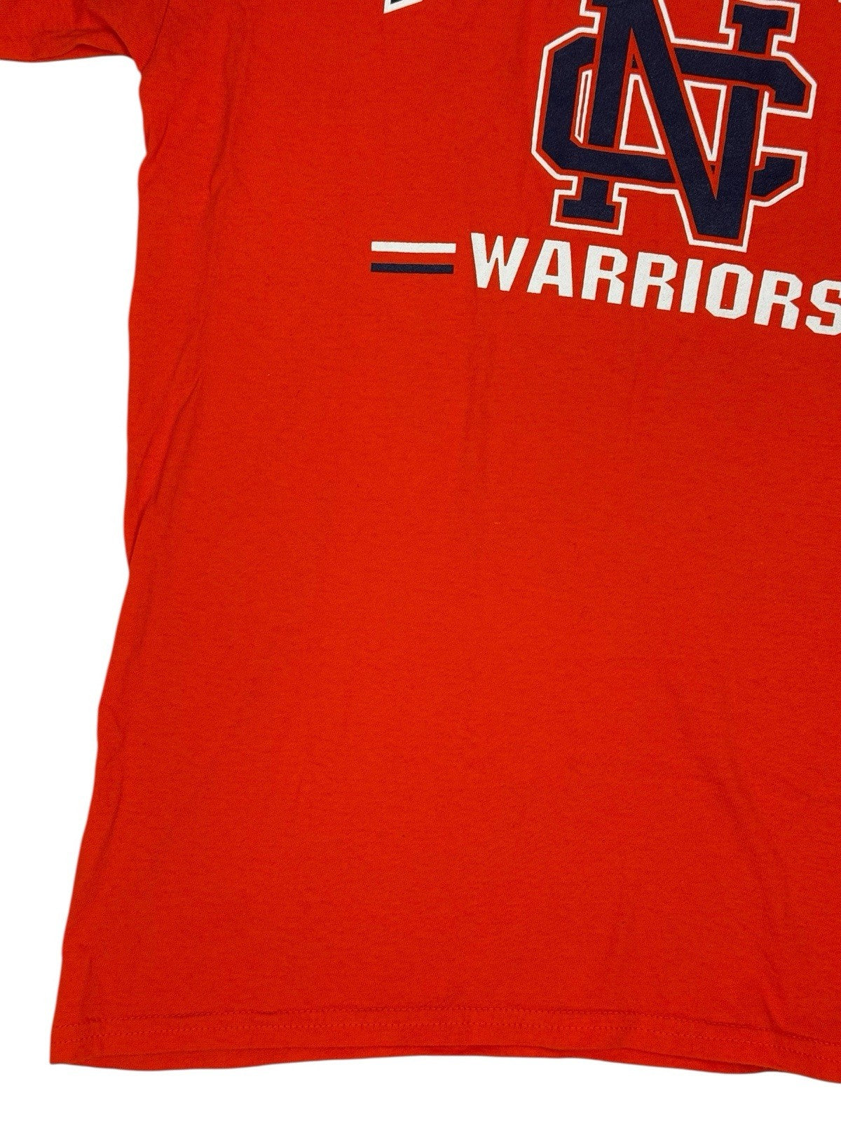 North Cobb Warriors Retro Orange American Sports Top Medium