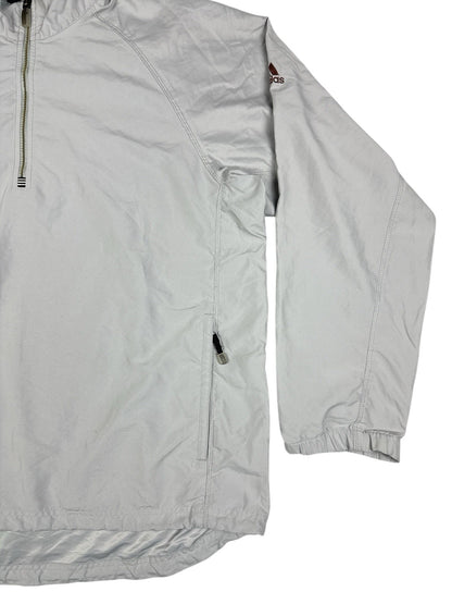 Adidas Vintage Grey ClimaShell 1/4 Zip Pullover Track Jacket Medium