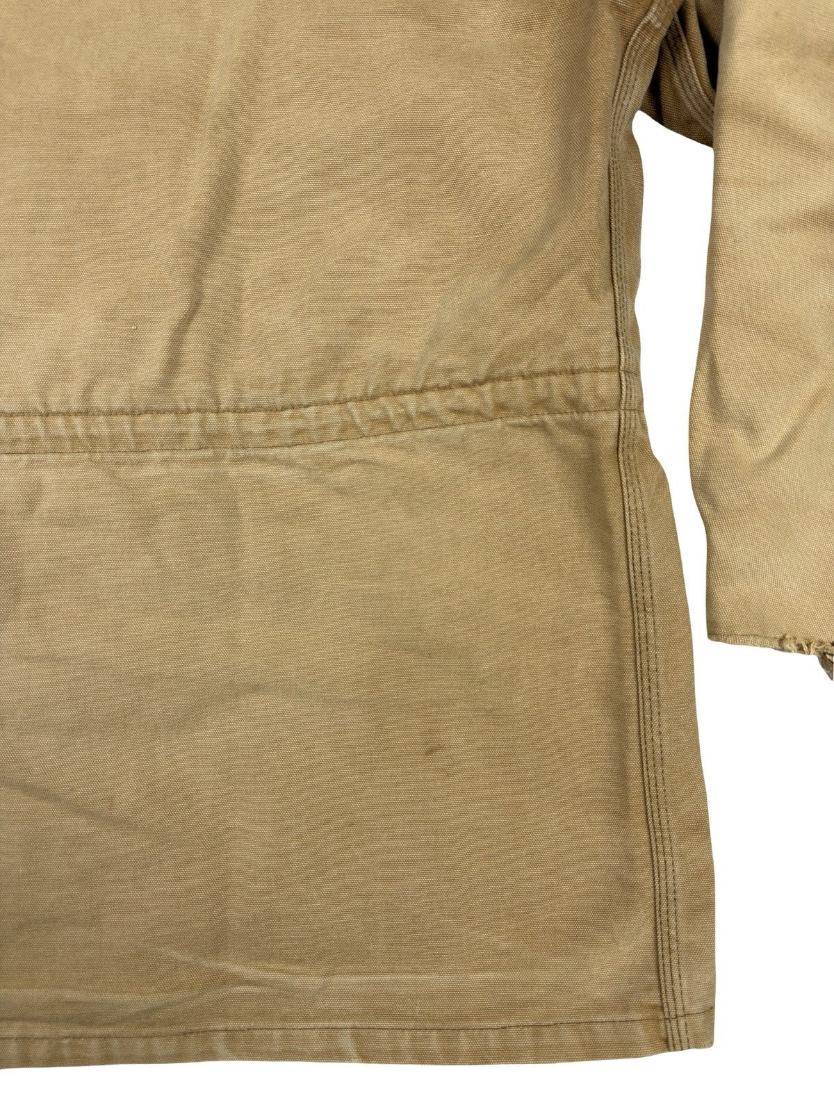 Carhartt PB1321 Tan Washed Duck Trail Parka Blanket Lined 90s Jacket Large