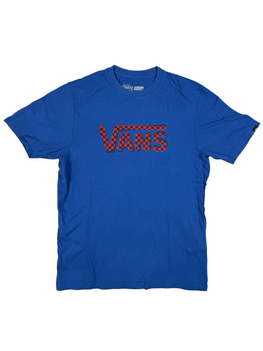 Vans Blue Printed Check  Top Boys XL