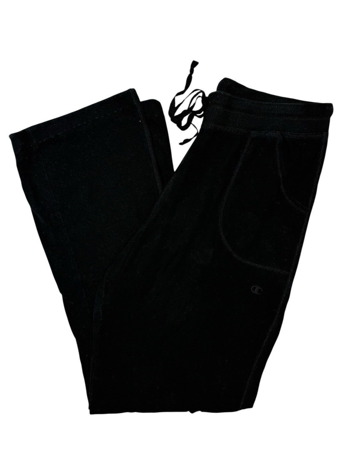 Champion Black Cotton Blend Tracksuit Bottoms Large
