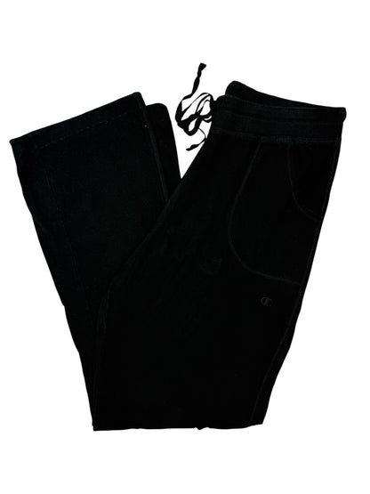 Champion Black Cotton Blend Tracksuit Bottoms Large