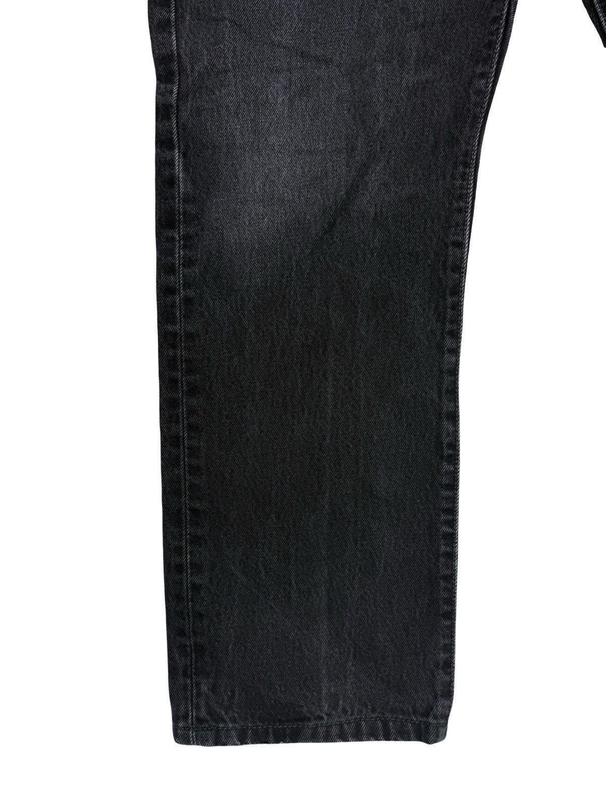 Levi's 501 Faded Black Straight Leg Denim Jeans 34W 26L