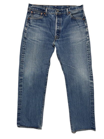 Levis Mid Blue Straight Leg Denim Jeans 38W 30L
