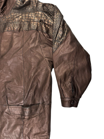 The Ronson Collection Retro Genuine Leather Jacket Women's Size 12