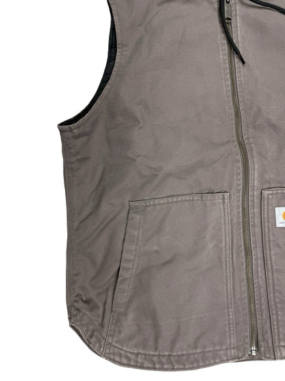 Carhartt Women's Washed Duck Hooded Insulated Gilet Vest Medium (Size 8/10)