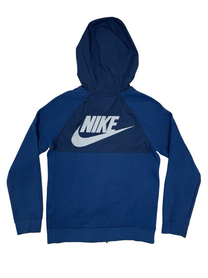 Nike Blue Zip Hooded Jacket Size Youth Medium