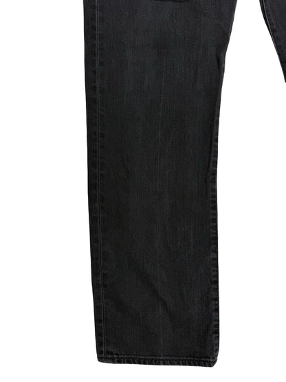 Levi's 501 Black Denim Straight Leg Jeans 38W 32L