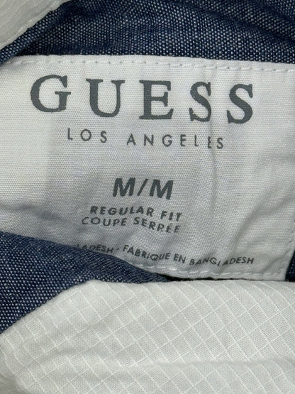 Guess White Regular Fit Collared Shirt Medium