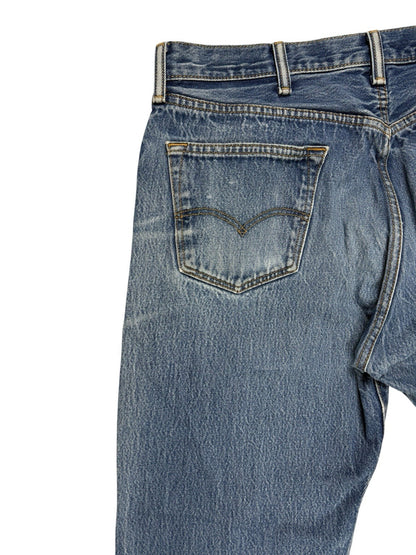 Levis Mid Blue Straight Leg Denim Jeans 38W 30L