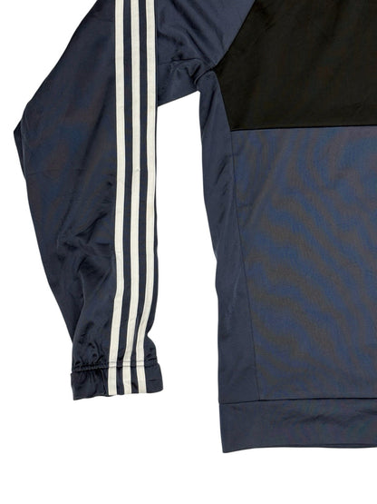 Adidas Blue Polyester Zip Track Jacket Large