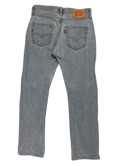 Levi's 501 Blue Denim Straight Leg Jeans 30W 29L