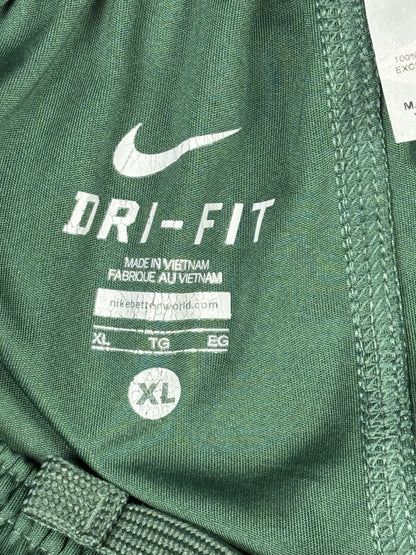Nike Dri-FIT Green Polyester Basketball Sport Training Shorts XL