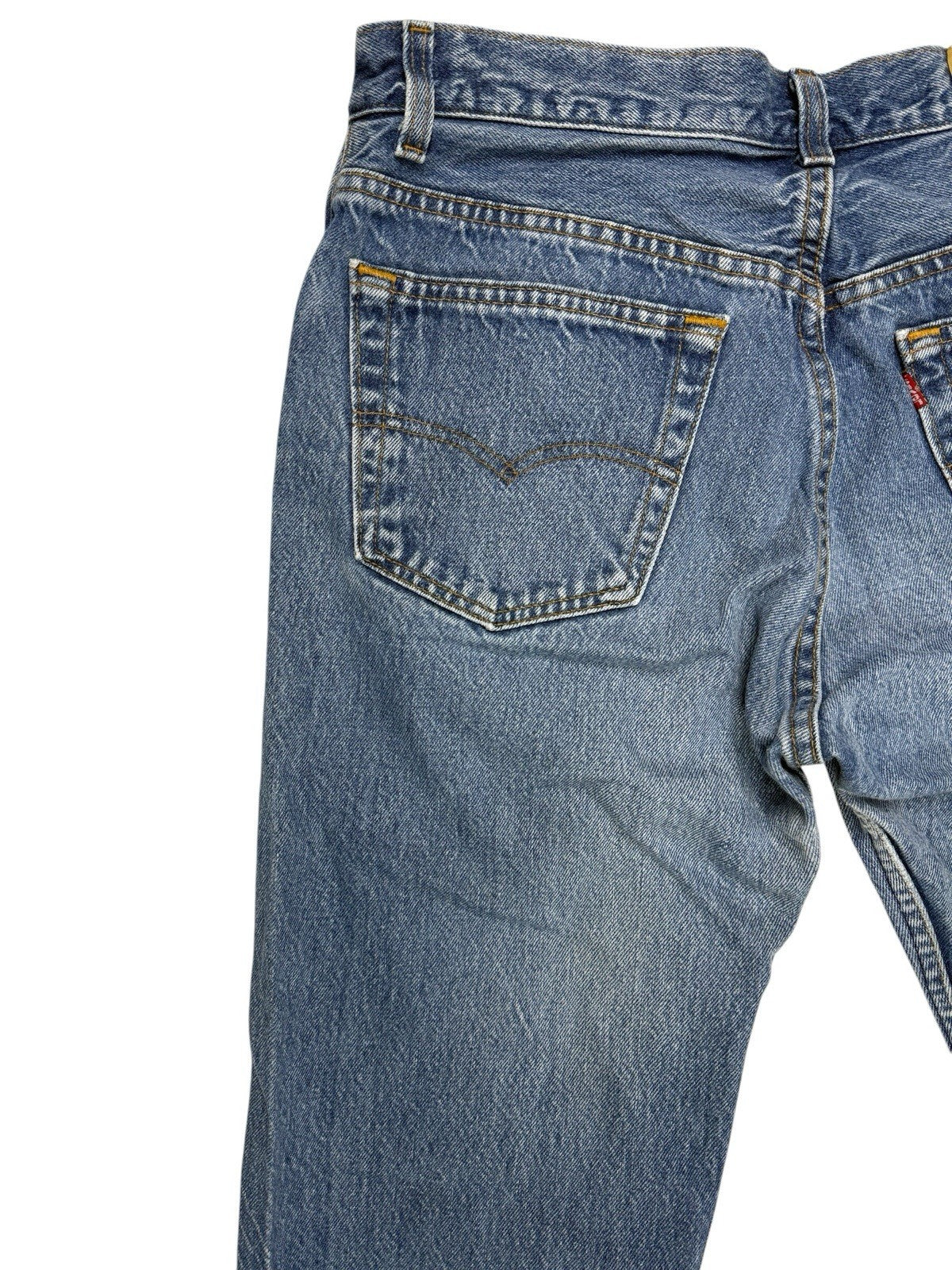 Levi's 501 Vintage 90's Blue Denim Straight Leg Jeans 30W 27L Made in USA