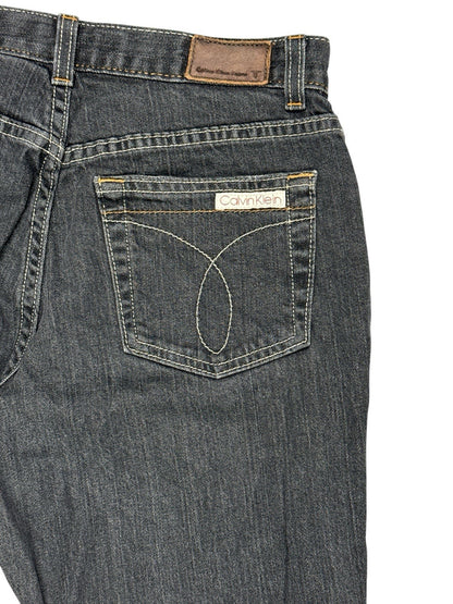 Calvin Klein Grey Denim Bootcut Jeans 26W 30L