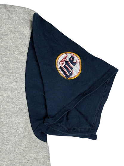 Miller Lite Grey Retro Baseball Jersey XL