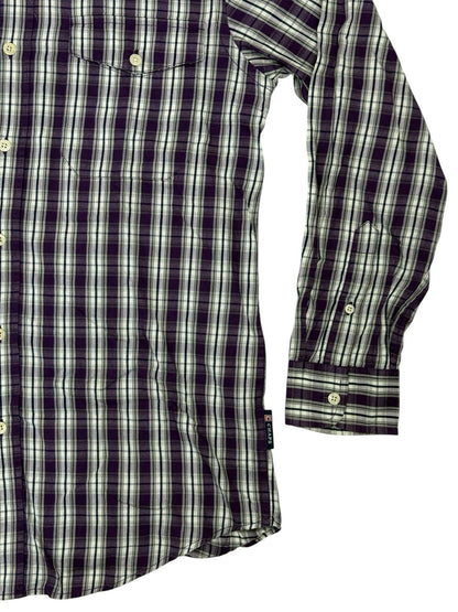 Chaps Purple Plaid Cotton Shirt Small