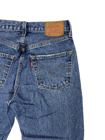Levi's 501 Women's Blue Denim Straight Fit Jeans 24W 30L
