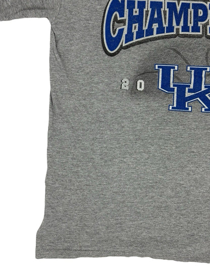 Kentucky Wildcats Retro Grey 2011 Champions Printed American College Top Medium