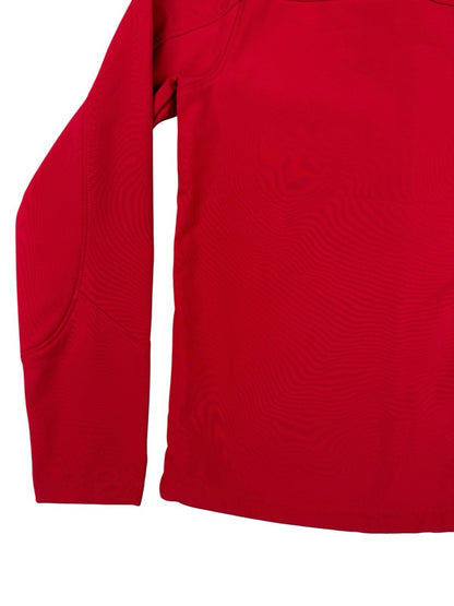 Mountain Warehouse Red Softshell Fleece Lined Hooded Zip Jacket Age 13