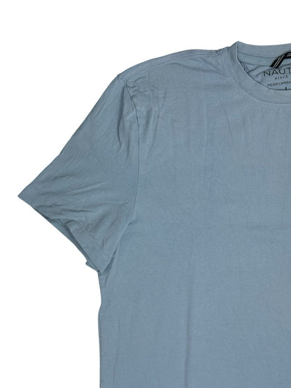 Nautica Retro Blue Slim Fit Performance Top Large