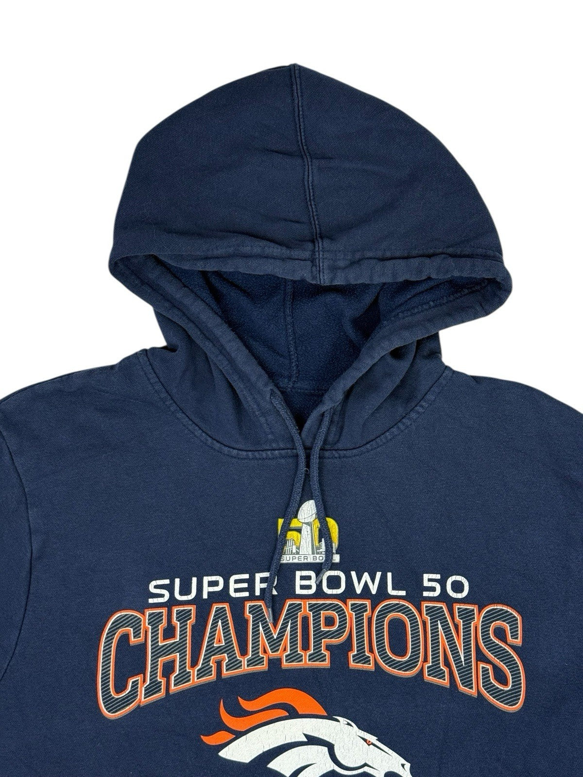 NFL Denver Broncos Blue Super Bowl 50 Hoodie XL