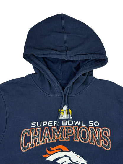 NFL Denver Broncos Blue Super Bowl 50 Hoodie XL