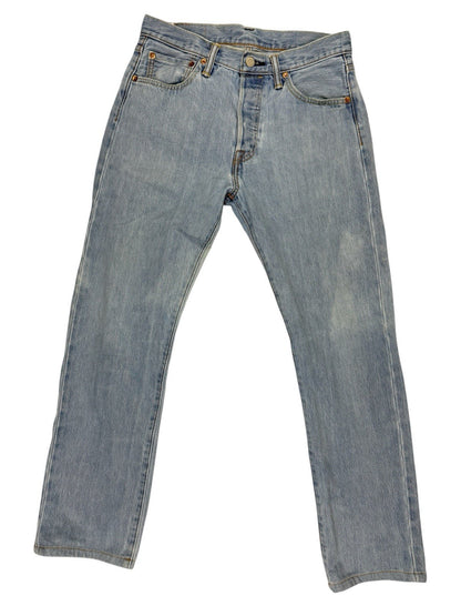 Levi's 501 Blue Denim Straight Leg Jeans 30W 29L