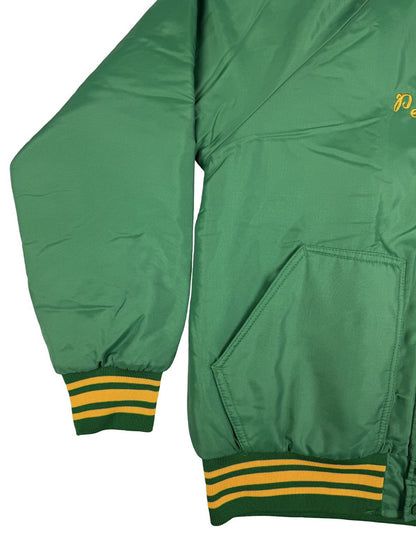 Vintage Green Insulated MVP American Football Letterman Jacket Medium