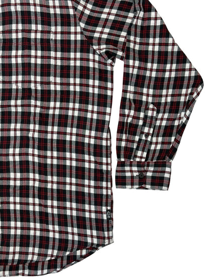 Chaps Retro Red Plaid Cotton Button Up Collared Shirt XL