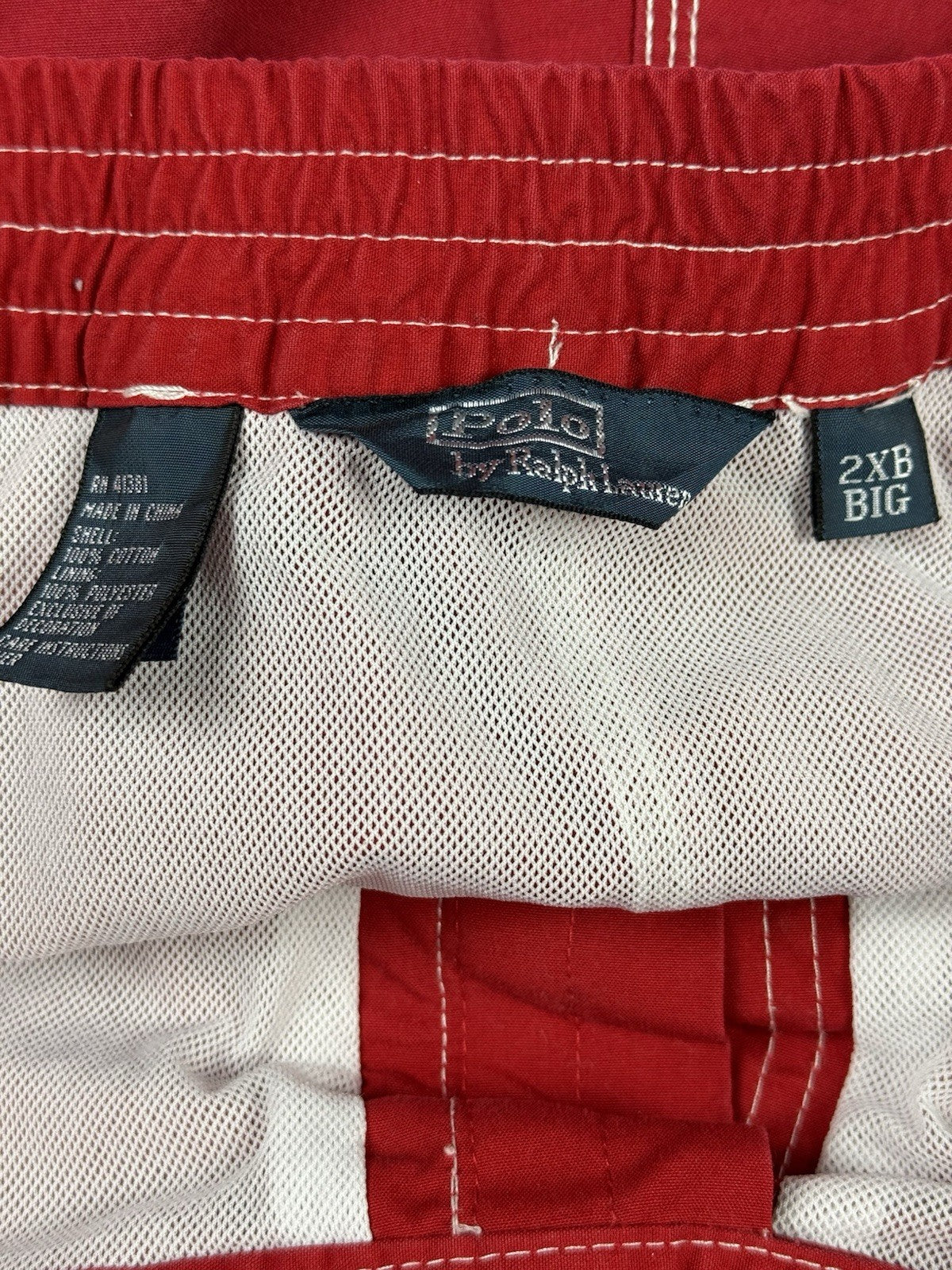 Polo Ralph Lauren Red Big Pony 3 Sport Swim Short Trunks 2XL