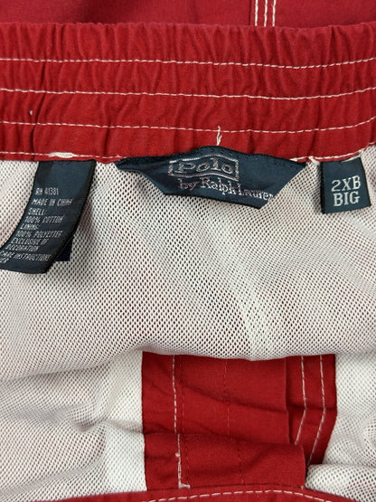 Polo Ralph Lauren Red Big Pony 3 Sport Swim Short Trunks 2XL