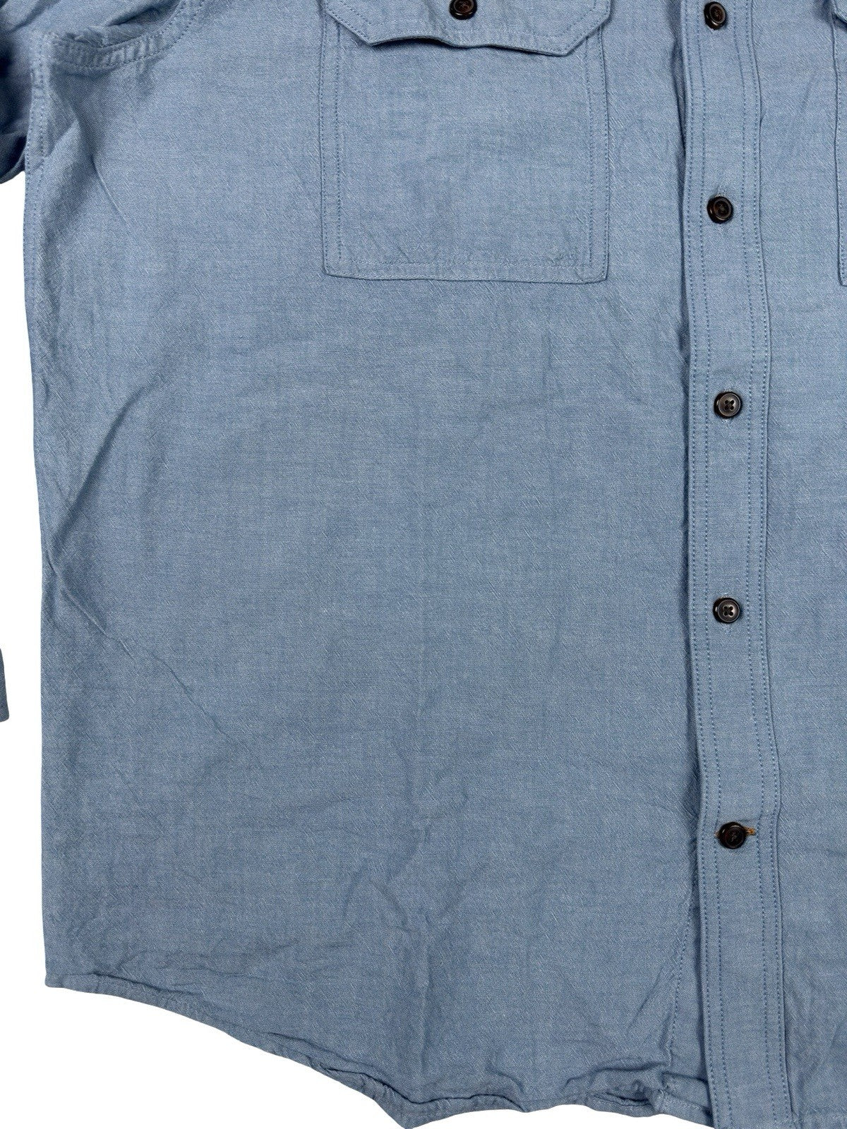 Carhartt Loose Fit Midweight Denim Blue Chambray Long Sleeve Shirt XL