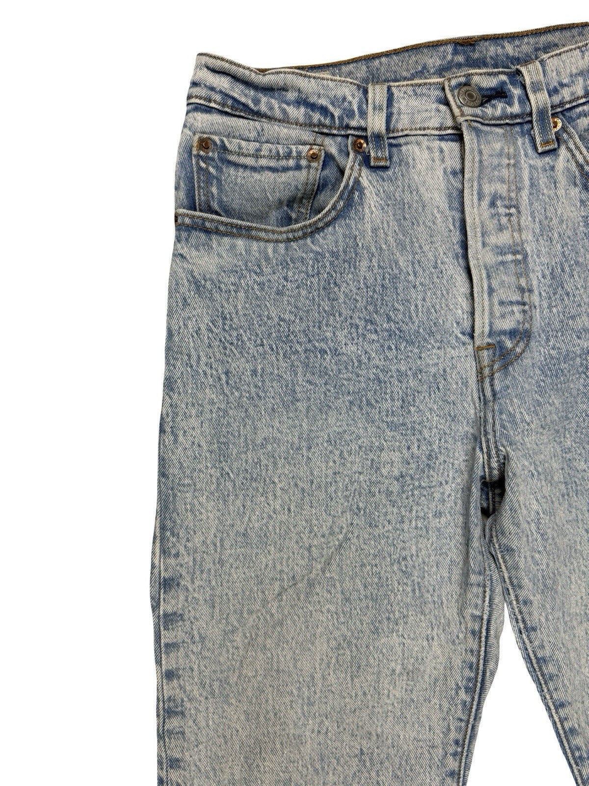 Levi's 501 Blue Denim Jeans Size 27W 26L