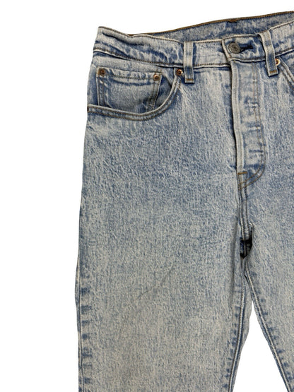 Levi's 501 Blue Denim Jeans Size 27W 26L
