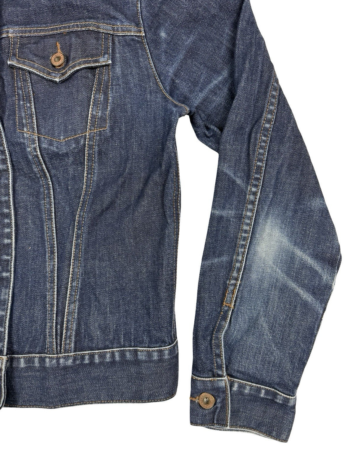Gap Y2K Blue Denim Stretch Jacket Youth Medium (Age 8/9)