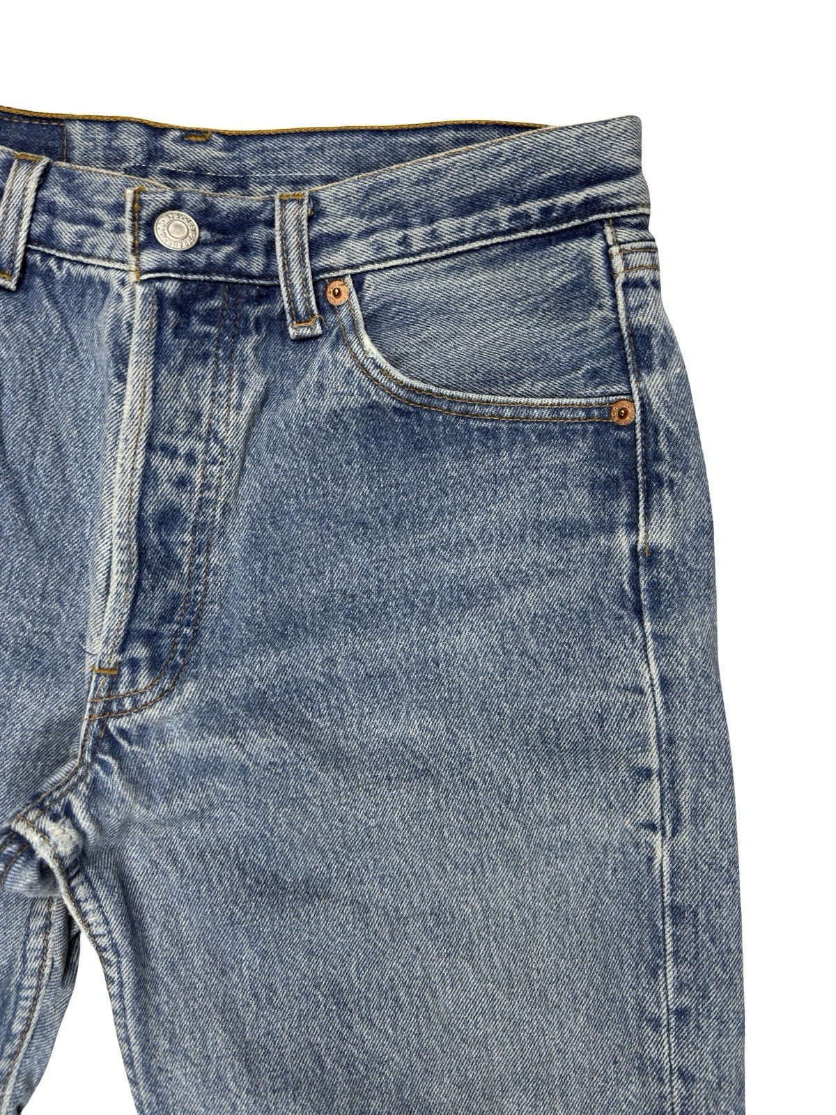 Levi's 501 Vintage 90s Blue Straight Leg Denim Jeans 30W 32L Made in USA