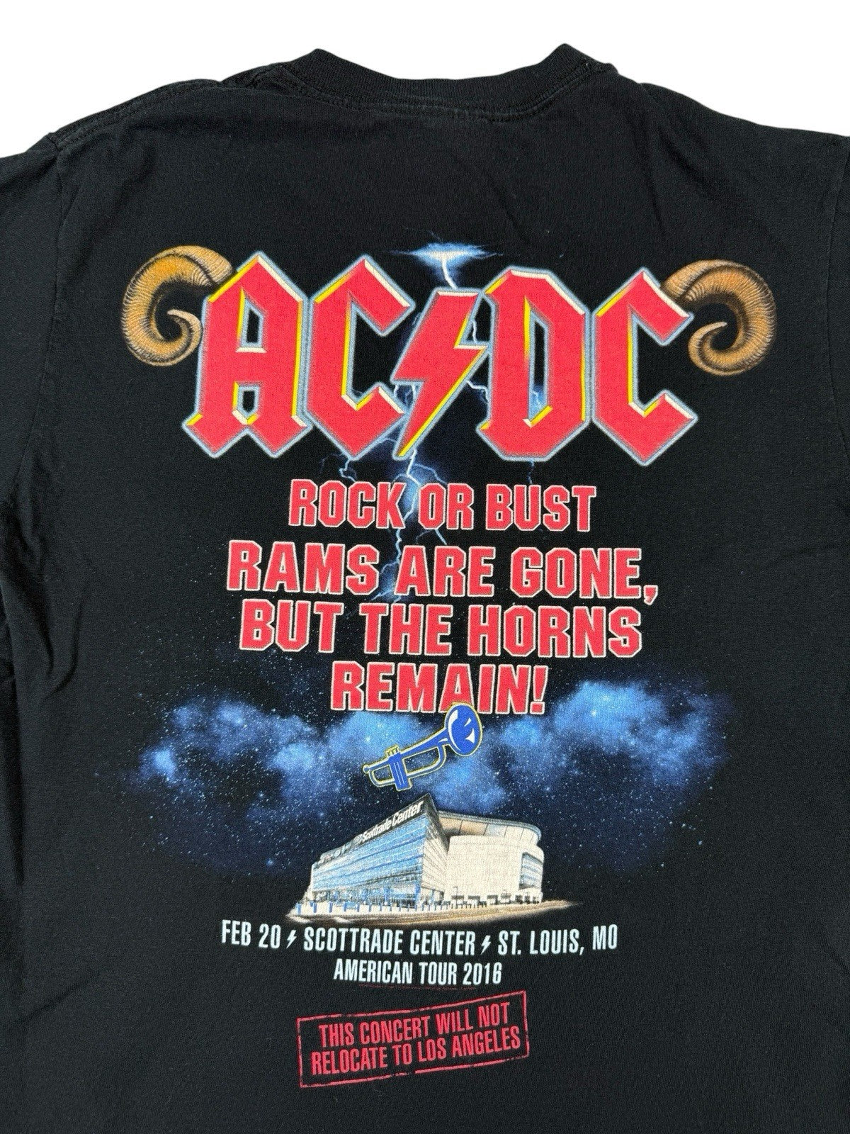 AC/DC Black Rock or Bust St Louis American Tour Top Small
