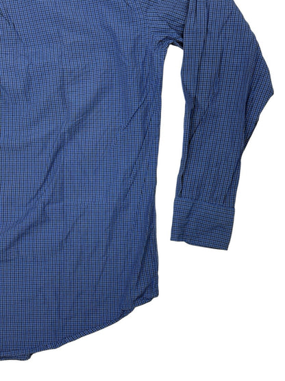 Nautica Blue Check Collared Shirt Medium
