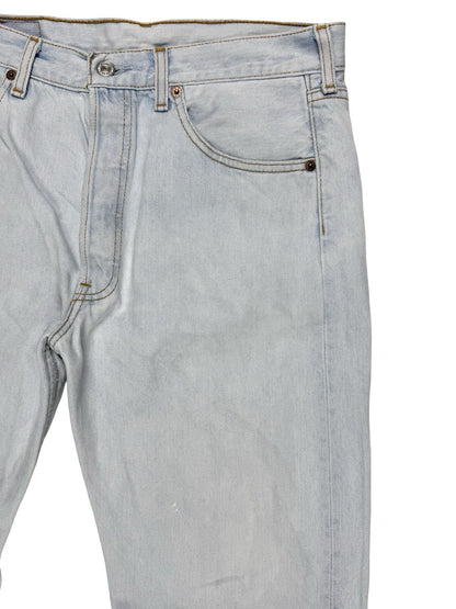 Levi's 501 Light Blue Vintage 00's Straight Leg Denim Jeans 33W 30L