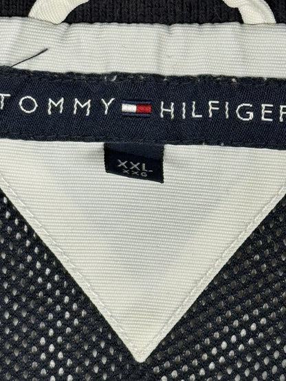 Tommy Hilfiger Retro Off White Lined Nylon Zip Jacket 2XL