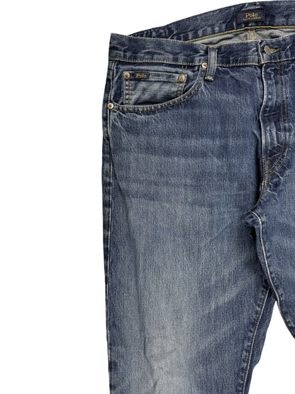 Polo Ralph Lauren Blue Hampton Relaxed Straight Denim Jeans 36W 32L