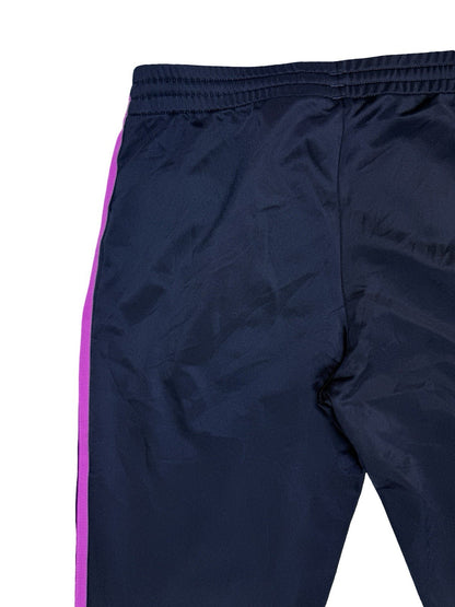 Adidas Blue Firebird 3 Stripe Trefoil Track Bottom Pant Trousers Women's Size 10