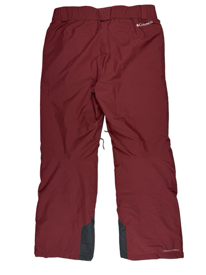 Columbia Burgundy Ride On Omni Tech Waterproof Snow Winter Trousers Large Reg