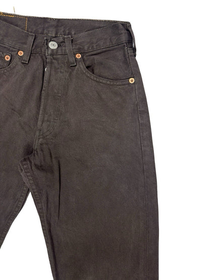 Levi's 501 Vintage Brown Straight Leg Denim Jeans 26W 34L
