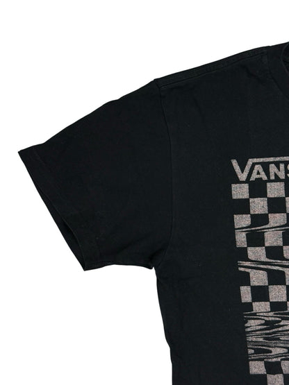 Vans Black Cotton Printed Top Small
