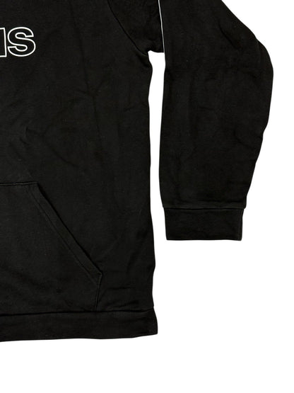 Adidas Black Printed 3 Stripe Hoodie Large